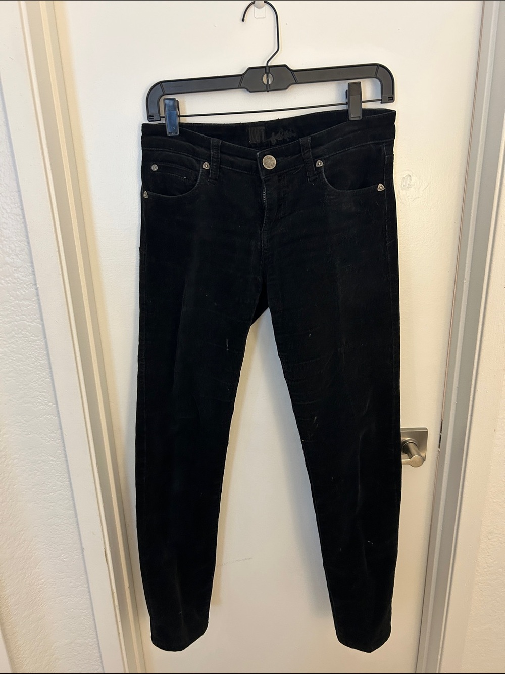 Kut from the Kloth Black Corduroy Skinny Jeans